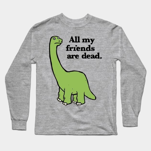 dinosaur Long Sleeve T-Shirt by UNDER THE QUARTER